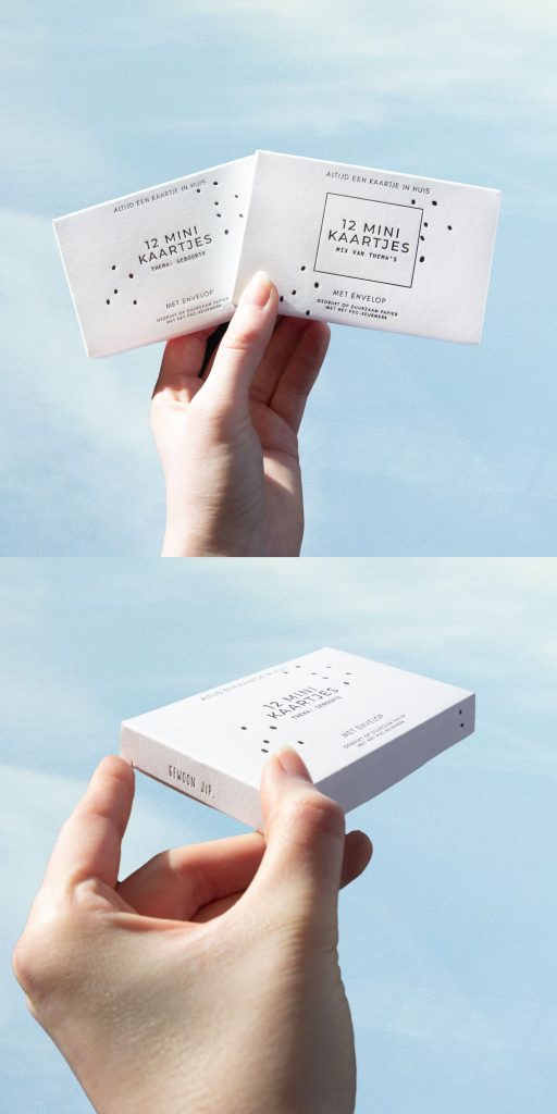 Voor Gewoon Jip hebben wij deze mooie letterpress verpakking mogen drukken. Dit zijn doosjes waar verschillende kaartjes met gedichten in zitten. Het ontwerp is gemaakt door Gewoon Jip.