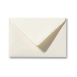 Envelop Ivoor; gekleurde envelop