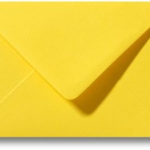 Envelop Boterbloemgeel; gekleurde envelop