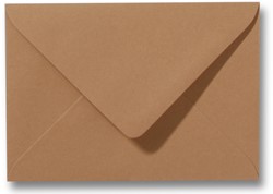 Envelop bruin; gekleurde envelop