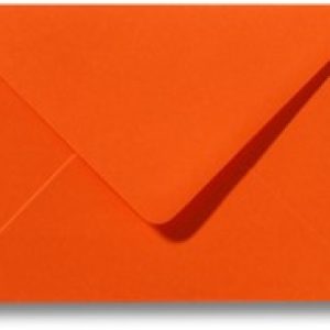 Envelop Donkeroranje; gekleurde envelop
