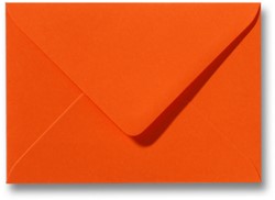 Envelop Donkeroranje; gekleurde envelop