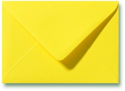 Envelop Kanariegeel; gekleurde envelop