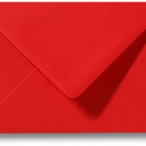 Envelop Koraalrood; gekleurde envelop